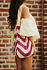 NORLYA sac en crochet jaune/mauve