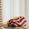 NORLYA sac en crochet jaune/mauve NORLYA sac en crochet jaune/mauve