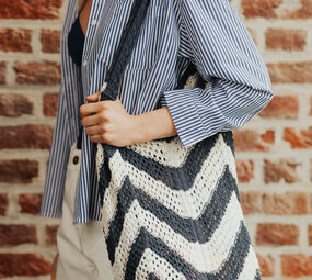 NORLYA sac en crochet marine