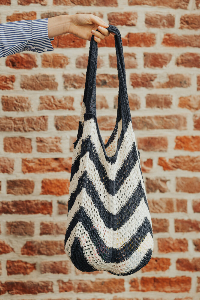 NORLYA sac en crochet marine
