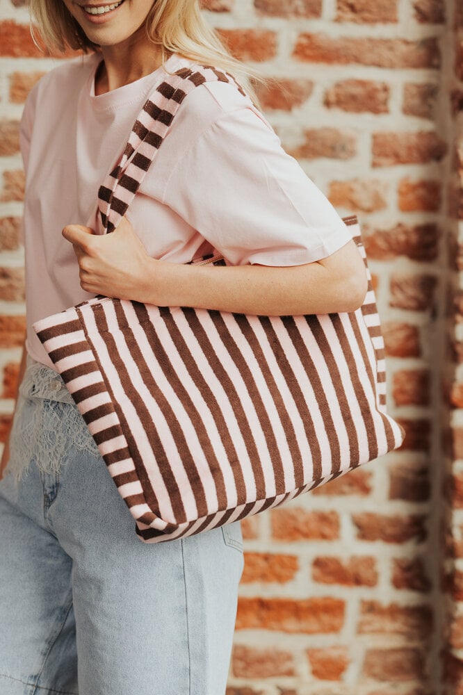 LYNORYA sac a main brun/rose LYNORYA sac a main brun/rose