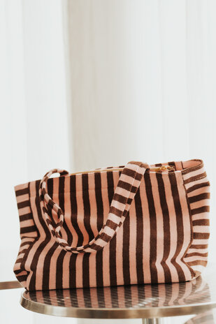 LYNORYA sac a main brun/rose LYNORYA sac a main brun/rose