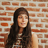 VIORA bonnet en crochet marron VIORA bonnet en crochet marron