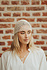 VIORA bonnet en crochet beige