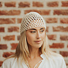 VIORA bonnet en crochet beige VIORA bonnet en crochet beige