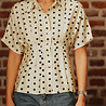 VIRELA chemise à pois jaune