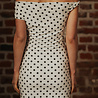 CALVIERA robe à pois blanc CALVIERA robe à pois blanc