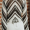 ALYRIA blouse en crochet noir/blanc