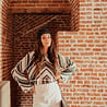 ALYRIA blouse en crochet noir/blanc