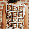 MIRELYA top en crochet marron MIRELYA top en crochet marron