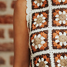 MIRELYA top en crochet marron MIRELYA top en crochet marron