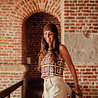 MIRELYA top en crochet marron MIRELYA top en crochet marron