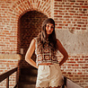 ZEYA short beige/chocolat ZEYA short beige/chocolat