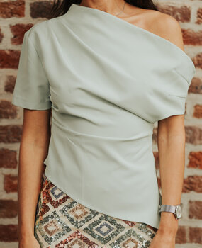 ADRIENNE blouse menthe