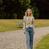 MAËLYSSE haut en crochet fleuri vert MAËLYSSE haut en crochet fleuri vert