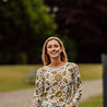 MAËLYSSE haut en crochet fleuri vert MAËLYSSE haut en crochet fleuri vert