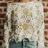 MAËLYSSE haut en crochet fleuri vert MAËLYSSE haut en crochet fleuri vert
