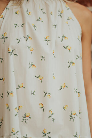 LÉMONIE robe imprimée citrons