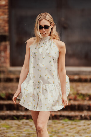 LÉMONIE robe imprimée citrons