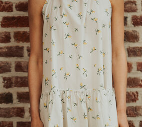 LÉMONIE robe imprimée citrons