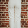 LOLA jean blanc droit à broderie anglaise LOLA jean blanc droit à broderie anglaise