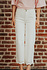 LOLA jean blanc droit à broderie anglaise