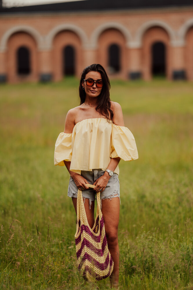 ROMY blouse jaune pastel