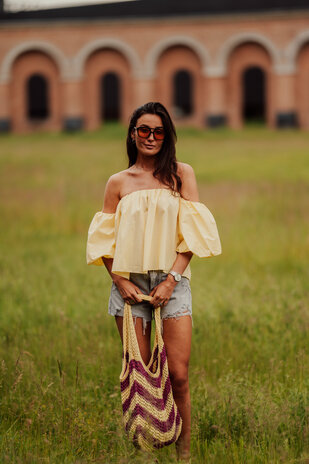ROMY blouse jaune pastel