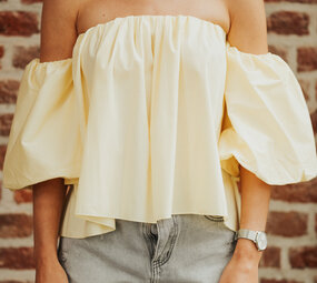 ROMY blouse jaune pastel