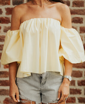 ROMY blouse jaune pastel