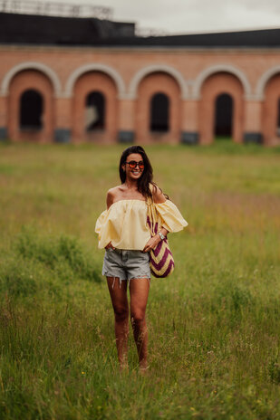 ROMY blouse jaune pastel