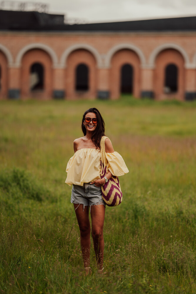 ROMY blouse jaune pastel