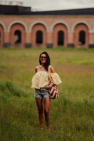 ROMY blouse jaune pastel