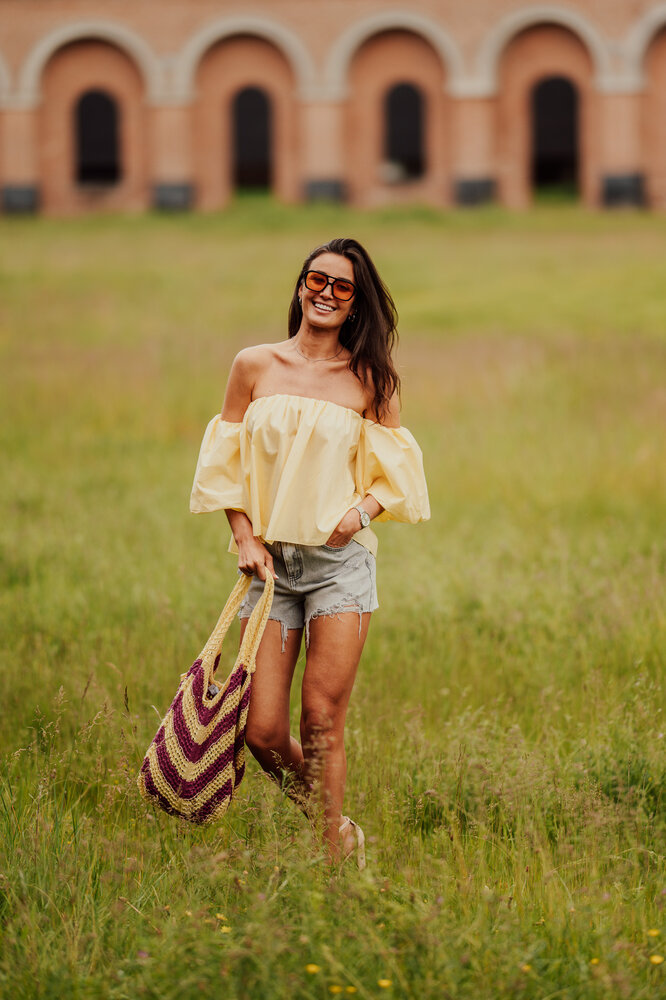 ROMY blouse jaune pastel