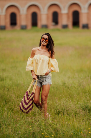 ROMY blouse jaune pastel