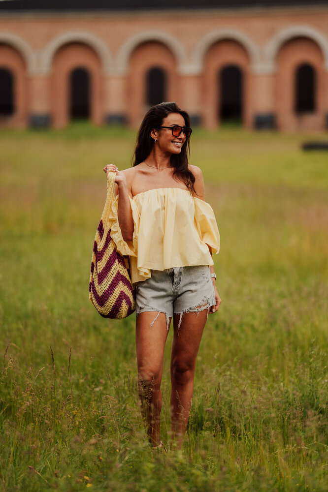 ROMY blouse jaune pastel