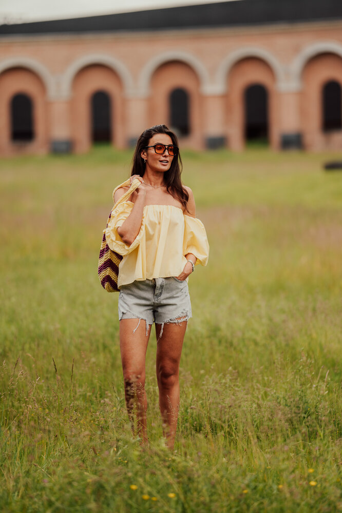 SUMMER short en jean gris clair