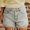 SUMMER short en jean gris clair