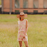 ROSALIE top crochet écru & rose ROSALIE top crochet écru & rose