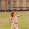 ROSALIE short crochet écru & rose ROSALIE short crochet écru & rose