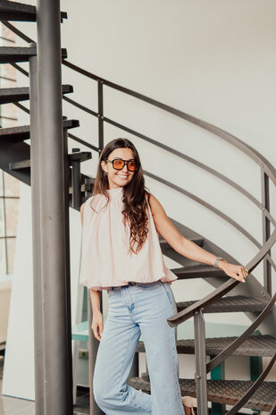 ANNA blouse rose clair