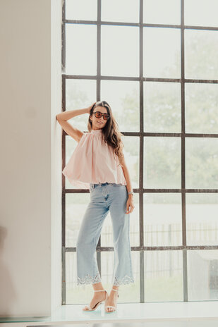 ANNA blouse rose clair