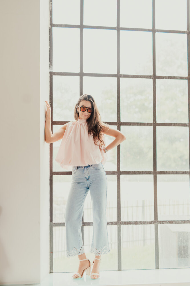 ANNA blouse rose clair ANNA blouse rose clair