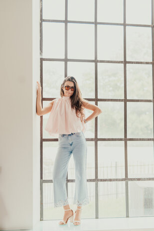 ANNA blouse rose clair