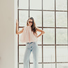 ANNA blouse rose clair ANNA blouse rose clair