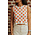 NAELIA top en crochet écru rouge