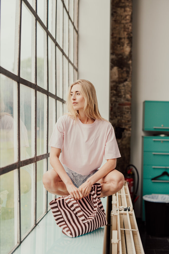 LOUNA t-shirt rose