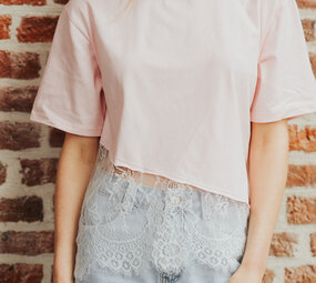 LOUNA t-shirt rose