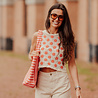 FLEUR short jean taupe