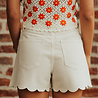 FLEUR short jean taupe